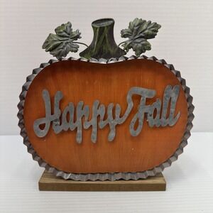 Fall Wood Pumpkin Farmhouse Thanksgiving Decor Rustic Shelf‎ Sitters Tiered Tray